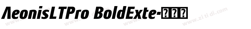 AeonisLTPro BoldExte字体转换